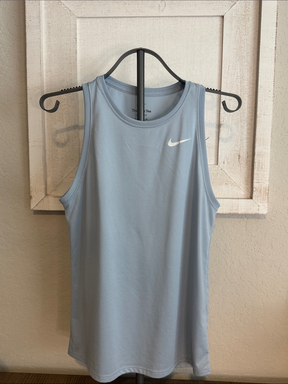 NikeLight Blue Tank with White Swoosh